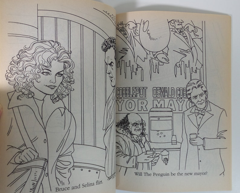 Batman Returns Big Coloring Book 2998-1 1992 Golden NEW Unused | Etsy