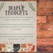 Woodland Creatures Baby Shower Diaper Thoughts Sign | Etsy
