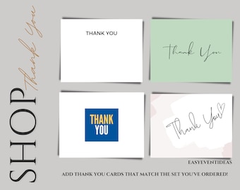 Mitzvah Thank You Card Digital Design Add Ons