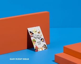 Editable Halloween Treat Tag, Costume Design (Digital Download)