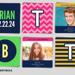 Block Bar Mitzvah Sticker | Bat Mitzvah Sticker | Personalized Mitzvah Stickers