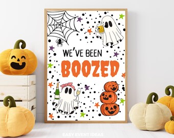 You've Been Boozed Halloween Kit: Neighbor Gift Tags & Signs (Digital Download)