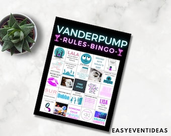 Vanderpump Rules Reunion Bingo Digital File, Pump Reunion Bingo, Digital Bingo