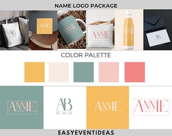Custom Mitzvah Logo Design, Personalized Name/Initial Package