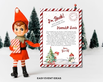Editable Elf Arrival Letter, Christmas Printable (Digital Download)