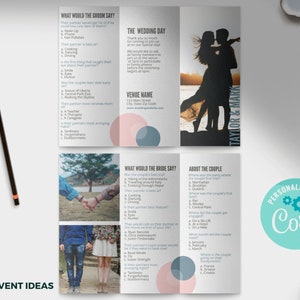 Rehearsal Dinner Game, Bridal Shower Game, Anniversary Game, Wedding ...