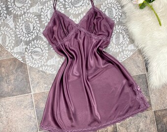 deep purple gown