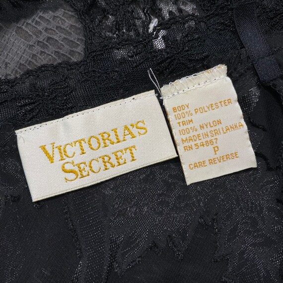 Vintage Victorias Secret Gold Label Black Monochromatic ...