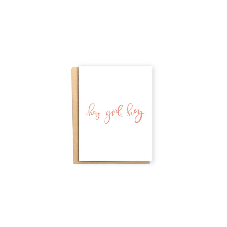 Hey Girl Hey Baby Shower Card Best Friend Card New Etsy