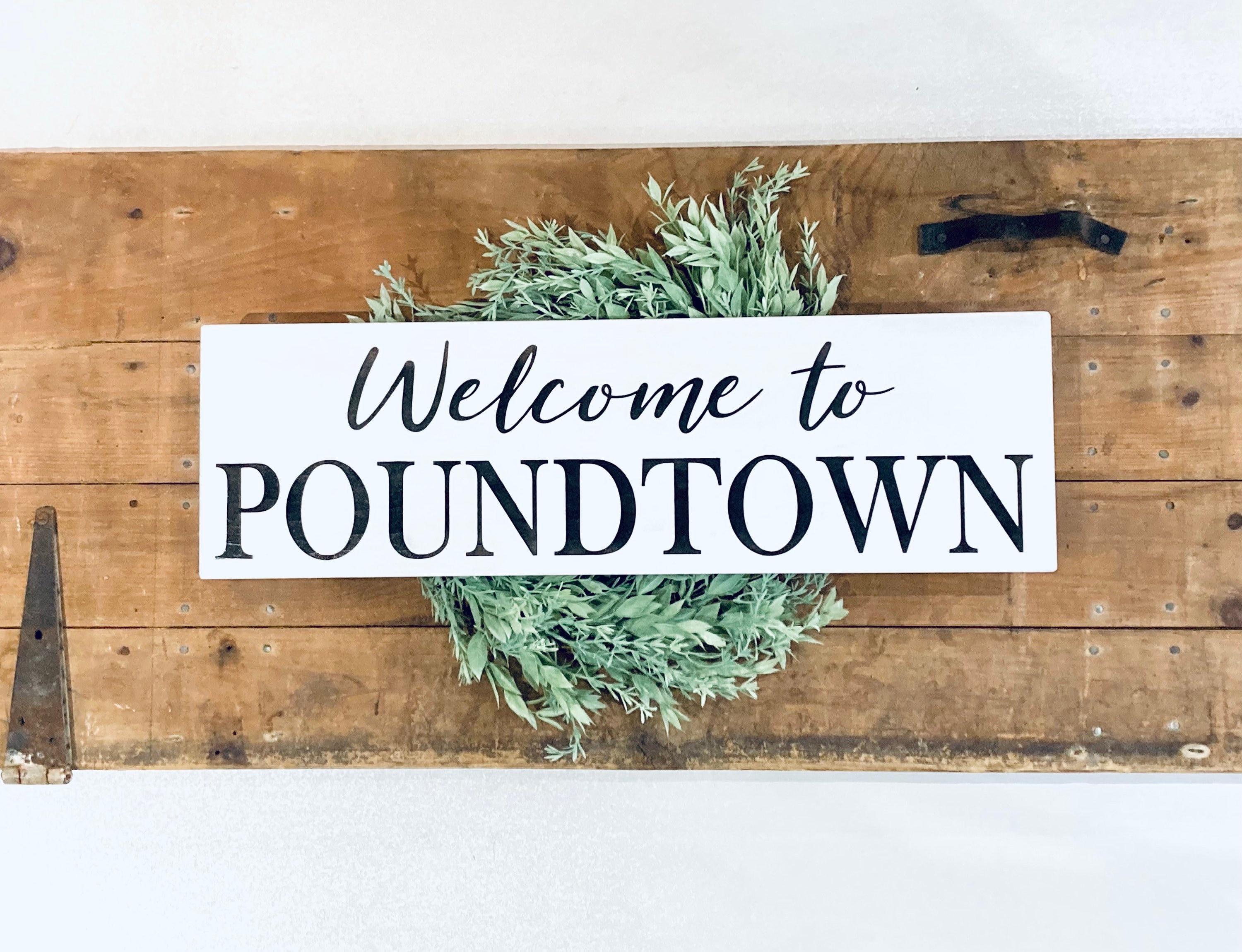 to Pound Town Wood Sign Funny Bedroom Sign Adult Etsy