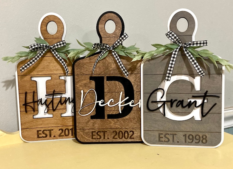 Personalized Cutting Boards Family Name Cutting Board Wedding Gift Cutting Board Custom Christmas Gift Family Name Gift for Mom Bild 7