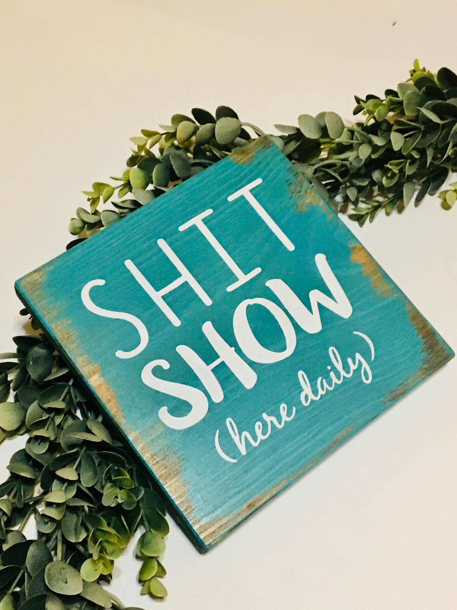 Rustic Bathroom Wall Decor Funny Bathroom Wood Sign Shit Etsy