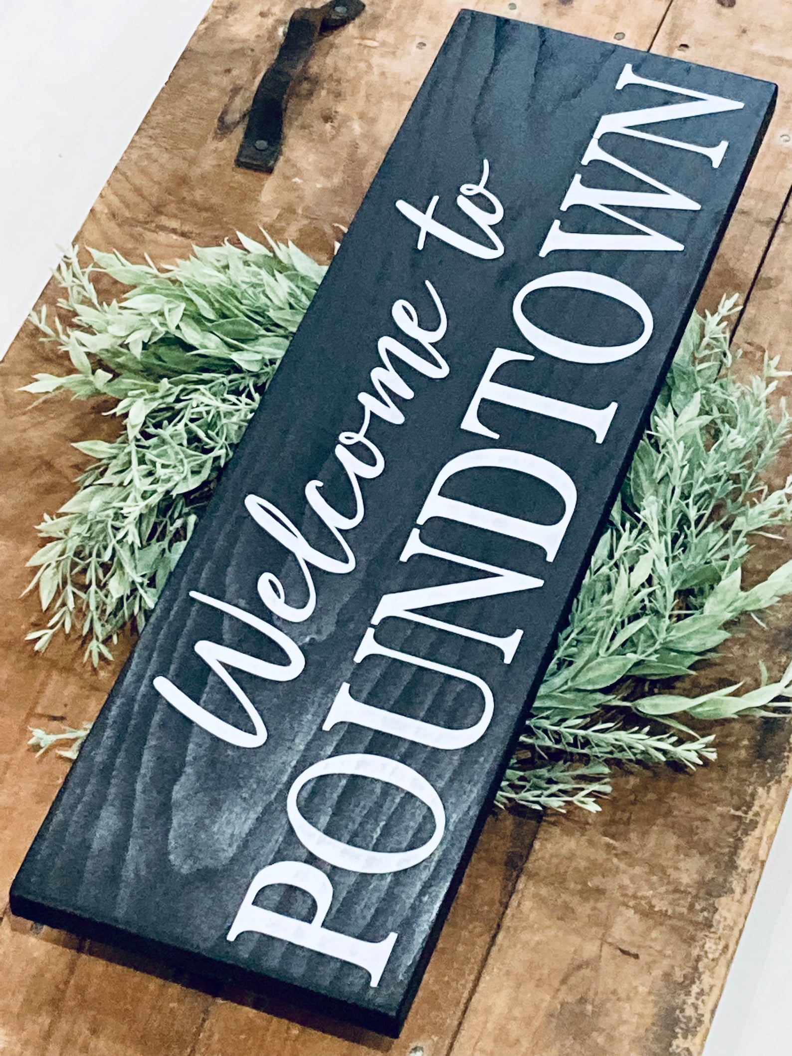 to Pound Town Wood Sign Funny Bedroom Sign Adult Etsy