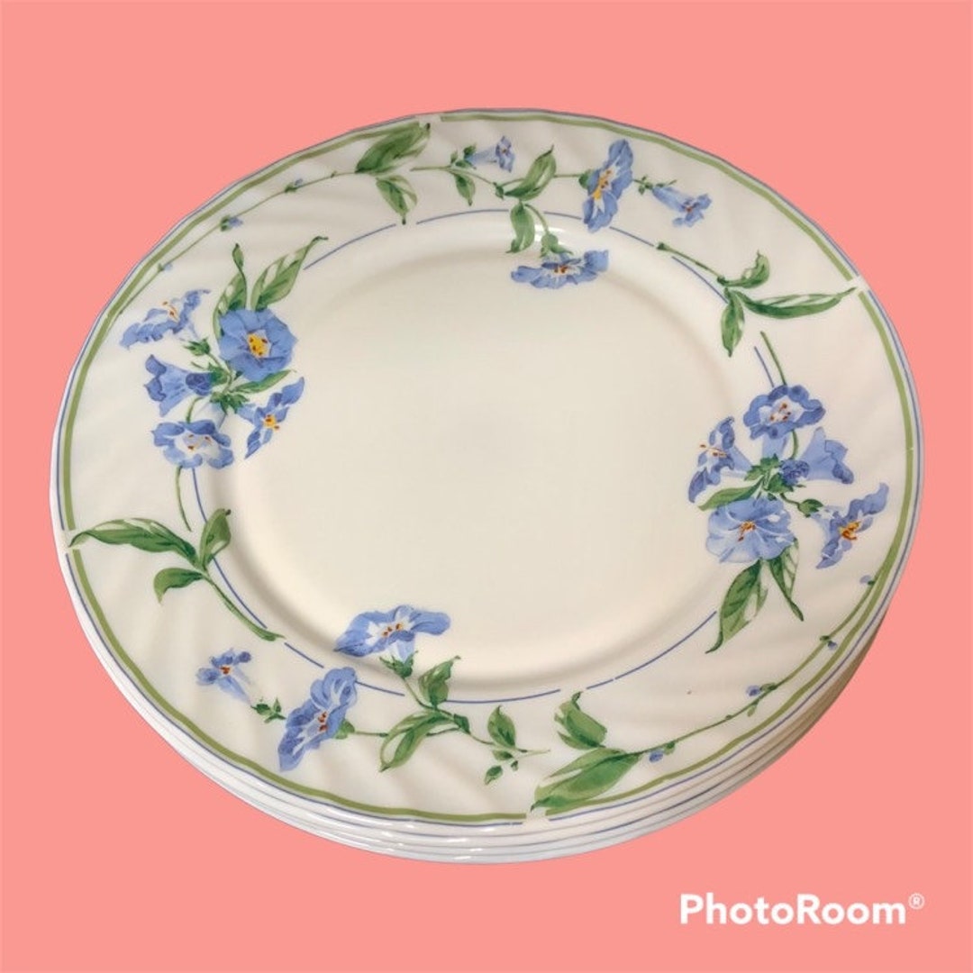 Set of 4 Gibson Susette Pattern Full Size Dinner Plates Vintage Morning