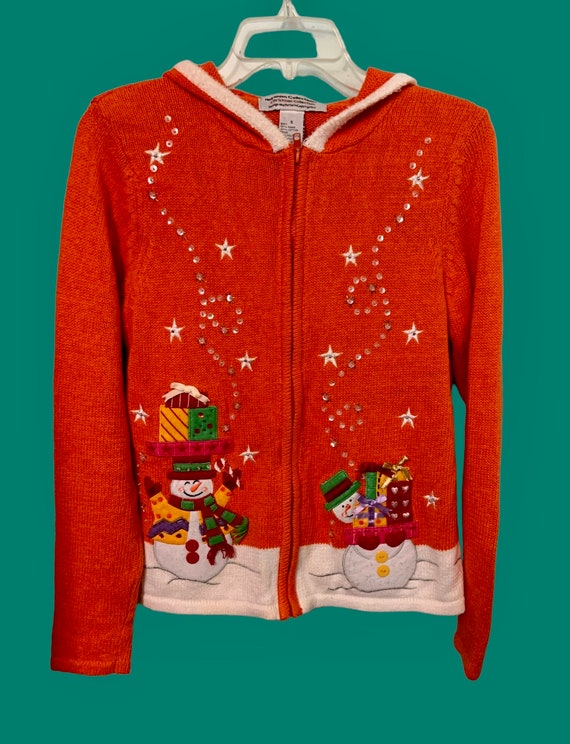 Rare Heirloom Collectables Christmas sweater ORAN… - image 1