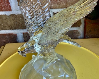 Cristal D&#39;Arques French Glass crystal eagle Figurine Made in France