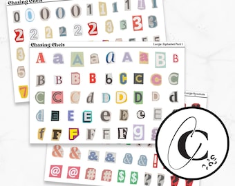 Ransom Alphabet Planner Sticker Set
