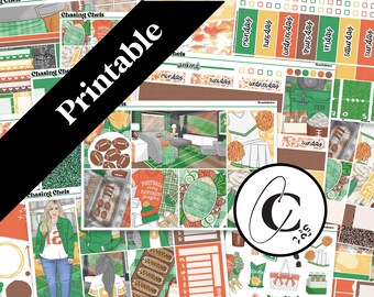 PRINTABLE Touchdown - Football Planner Sticker Kit for Weekly Vertical, Hobonichi Cousin, Hobonichi Weeks, Daily, and Bullet Journal Sports