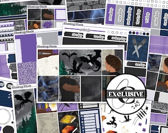 Violence - Romantasy Planner Sticker Kit for Weekly Vertical, Hobonichi Cousin, Hobonichi Weeks, Daily, and Bullet Journal Planner Book Read