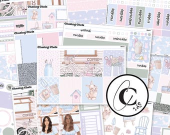 Bloom - Spring Floral Easter Planner Sticker Kit for Weekly Vertical, Hobonichi Cousin, Hobonichi Weeks, Daily, and Bullet Journal Planners