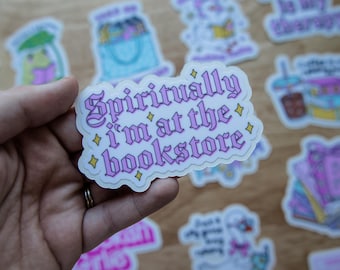 Reading Vinyl Stickers Waterproof Laminated Decals for Planners, Water Bottles, Laptops, Kindles Gifts
