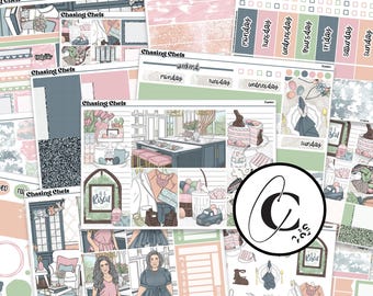 Easter - Bunny Planner Sticker Kit for Weekly Vertical, Hobonichi Cousin, Hobonichi Weeks, Daily, and Bullet Journal Planners Spring Jesus