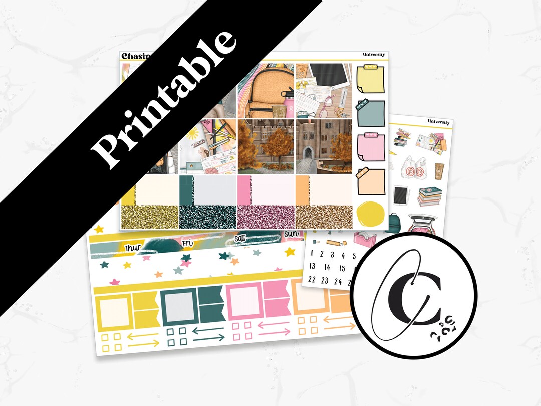 Printable Hobonichi Cousin Kit Digital Planner Sticker Kit Instant ...