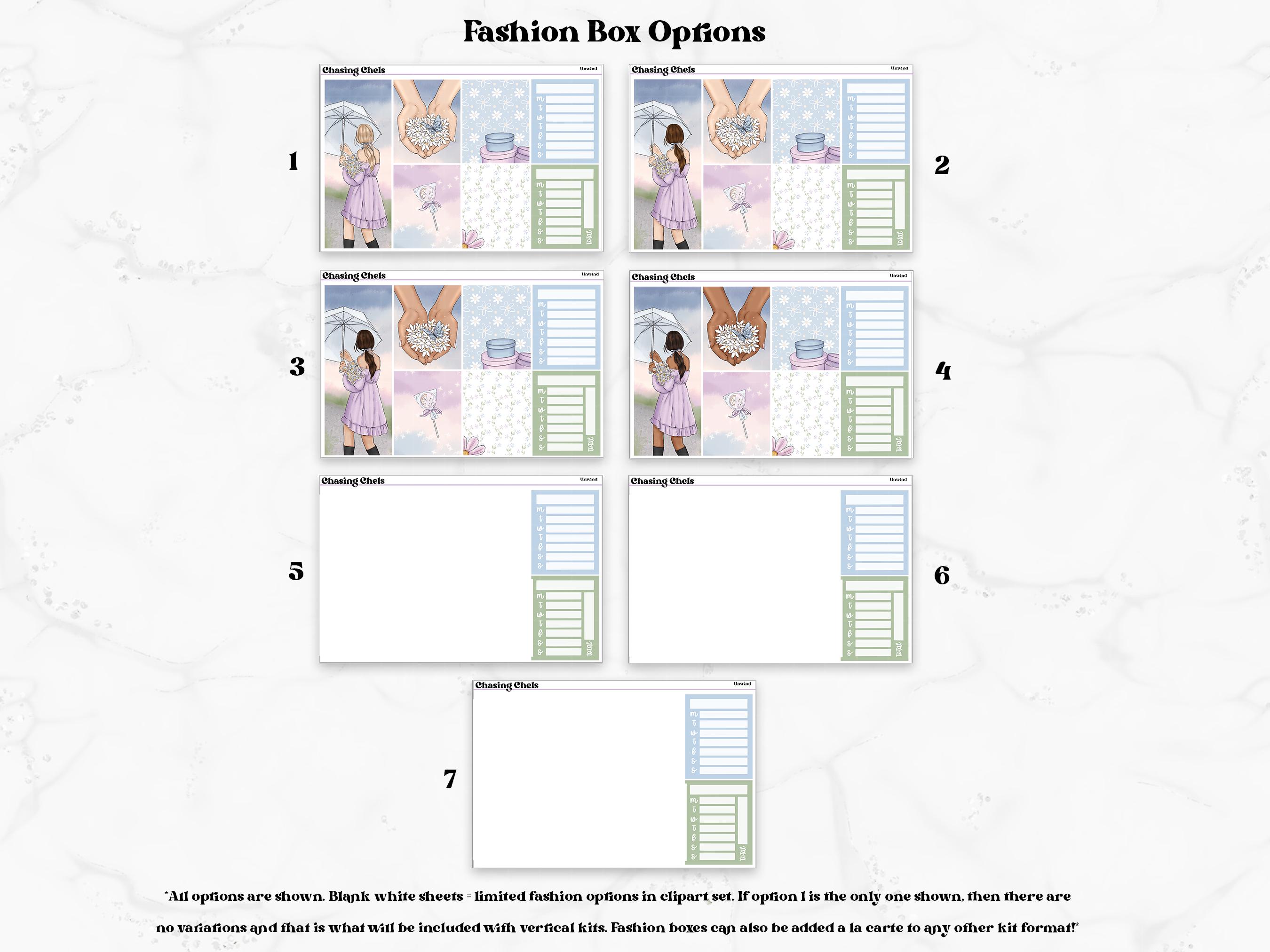PRINTABLE Unwind - Spring Rain Floral Planner Sticker Kit for Weekly ...