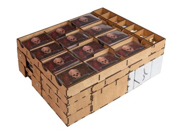 Gloomhaven : Organisateur Les Mâchoires du Lion par Smonex / Boîte de rangement en bois pour jeu de société en bois / Inserts en bois pour jeu de table respectueux de l'environnement