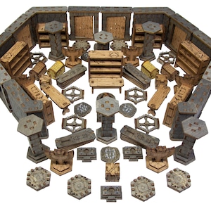Gloomhaven Wooden Terrain Pack Compatible with Jaws of the Lion Game and Forgotten Circles Expansion / Gloomhaven Board Game Gift Idea