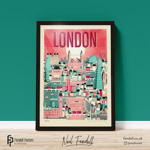 London - Poster (A4, A3 & A2 sizes)