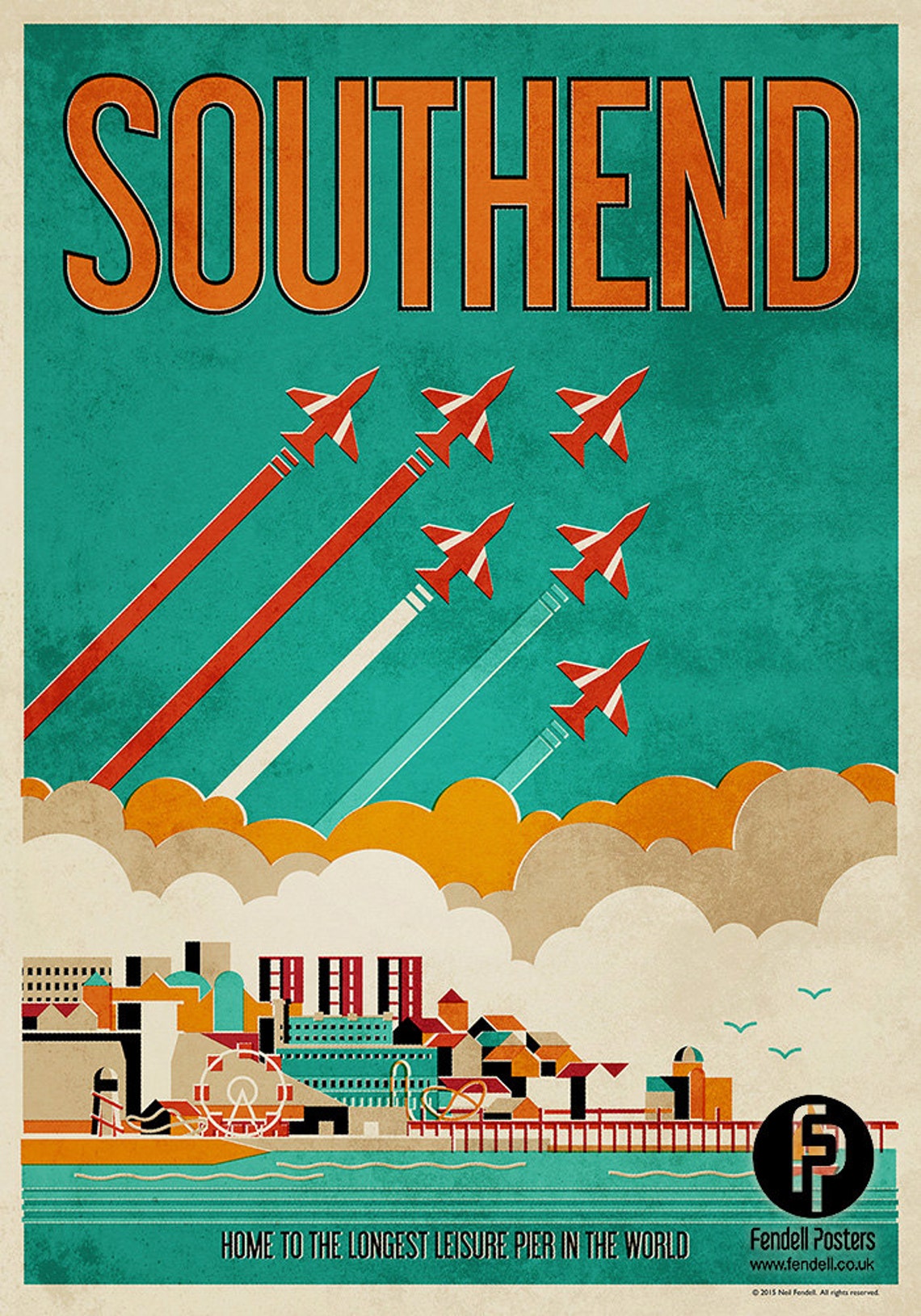 Southend Poster A4 & A2 sizes Etsy