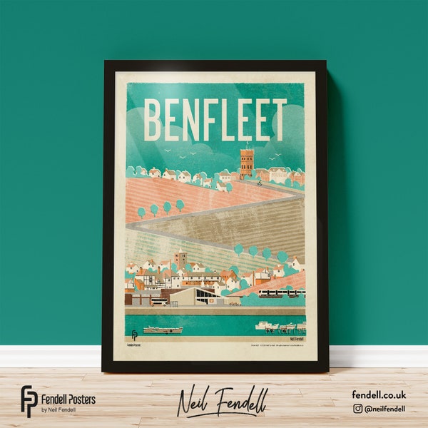 Benfleet - Poster (A4, A3 & A2 sizes)