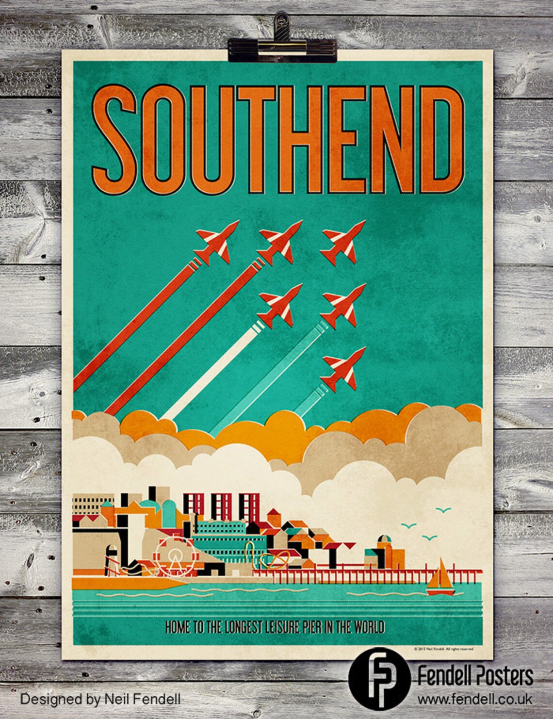 Southend Poster A4 & A2 sizes Etsy