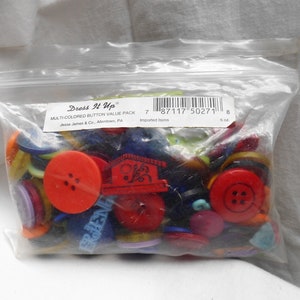 Buttons - Dress It Up - Multi Color Mix- Jesse James Button Value Pack