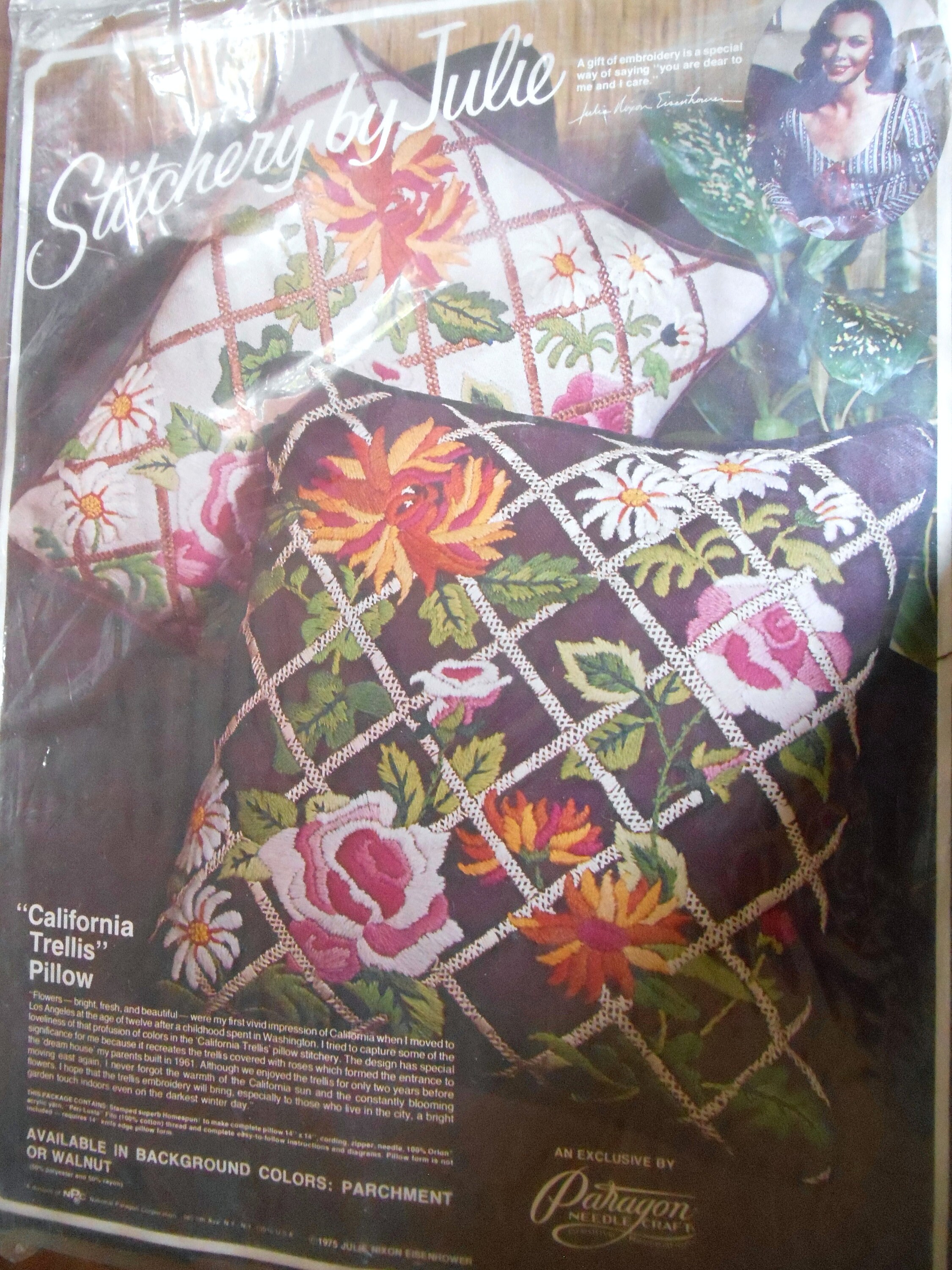 Paragon Stitchery by Julie California Trellis Pillow Needle Etsy
