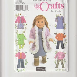 Simplicity Sewing Pattern 4786 Doll Clothes for 18&quot; Dolls Sewing Pattern Uncut/FF, Elaine Heigl Designs