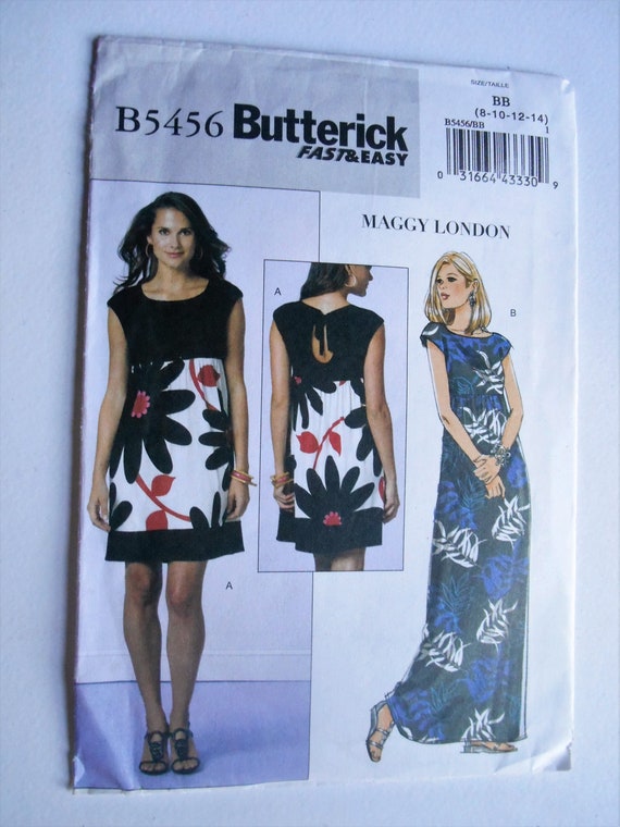 Butterick Misses misses Petite Dress Fast and Easy Pattern B5456
