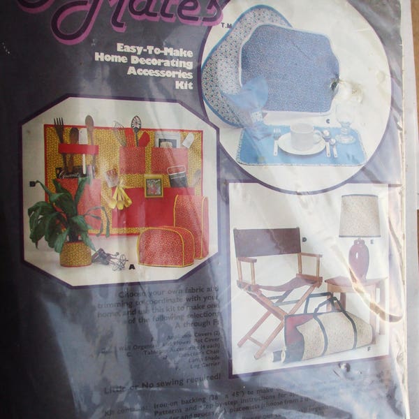 Vintage House Mates Kit For Lamp Shade, Director's Chair, Log Carrier, Appliance Covers, Table Accesories by Stacy Fabric Corp