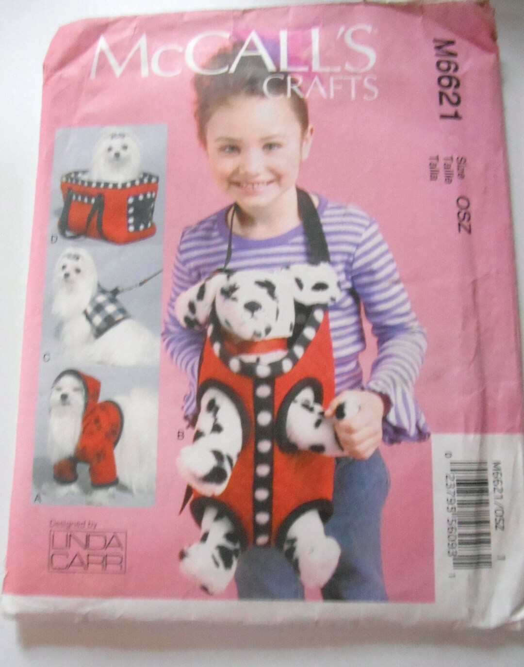 Mccalls Crafts M6621 Cloth Dog Accessories: Adorable Hoodie, Basket ...