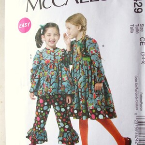 McCall&#39;s Sewing Pattern  M6429 Children&#39;s/Girls&#39; Top, Dress and Pants UNCUT