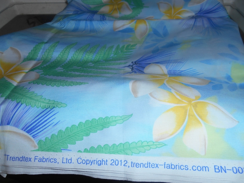 Hawaiian Print Cotton Fabric Trendtex Fabrics