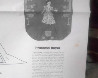 Vintage Princess Royal Bedspread Large Applique Pattern