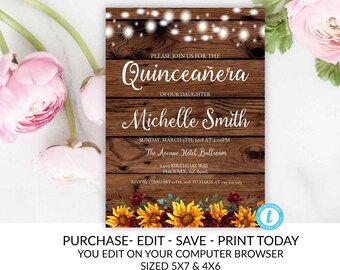 sweet 15 invitation etsy sweet 15 invitation