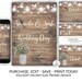 Printable Rustic Wedding Invitation Country Wedding - Etsy