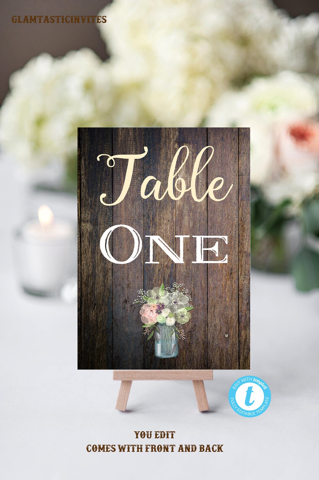 Rustic Table Numbers, Printable Table Numbers, Wedding Table Numbers, Instant Download, Rustic ...
