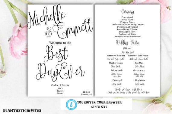 Online Wedding Program Template from i.etsystatic.com