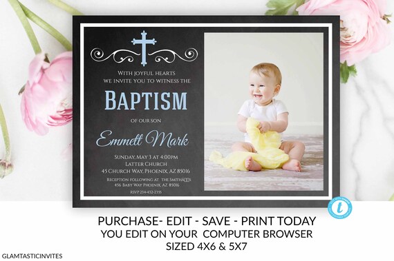 baptism invitation boy baptism invitation printable boy baptism