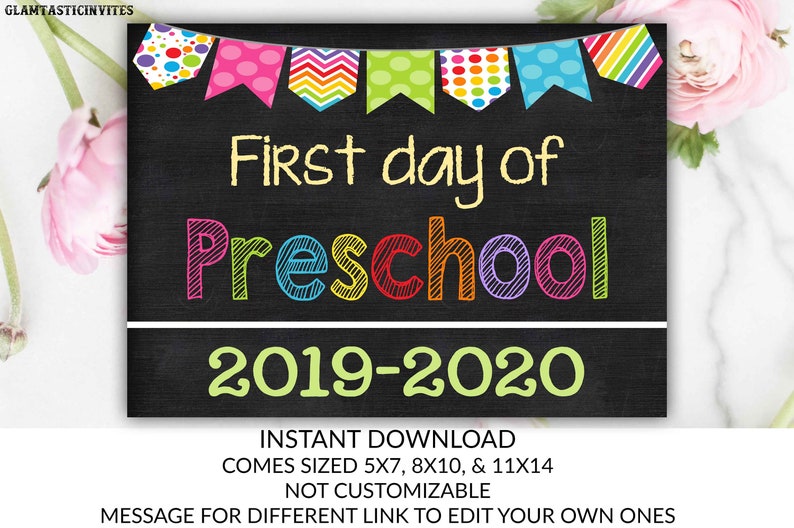 1st Working day of College or university Indicator, Initial working day of Preschool Indicator, 2019 - 2020 Chalkboard Signal, Fast Down load, Printable, Picture Prop, Initially Working day Signal graphic about First Day of Preschool Sign Free Printable called Initial Working day of College Indication, To start with working day of Preschool Signal, 2019 - 2020 Chalkboard Indicator, Instantaneous Obtain, Printable, Photograph Prop, To start with Working day Indication