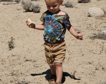 Forest Spiral Tiedye Baby Bodysuit